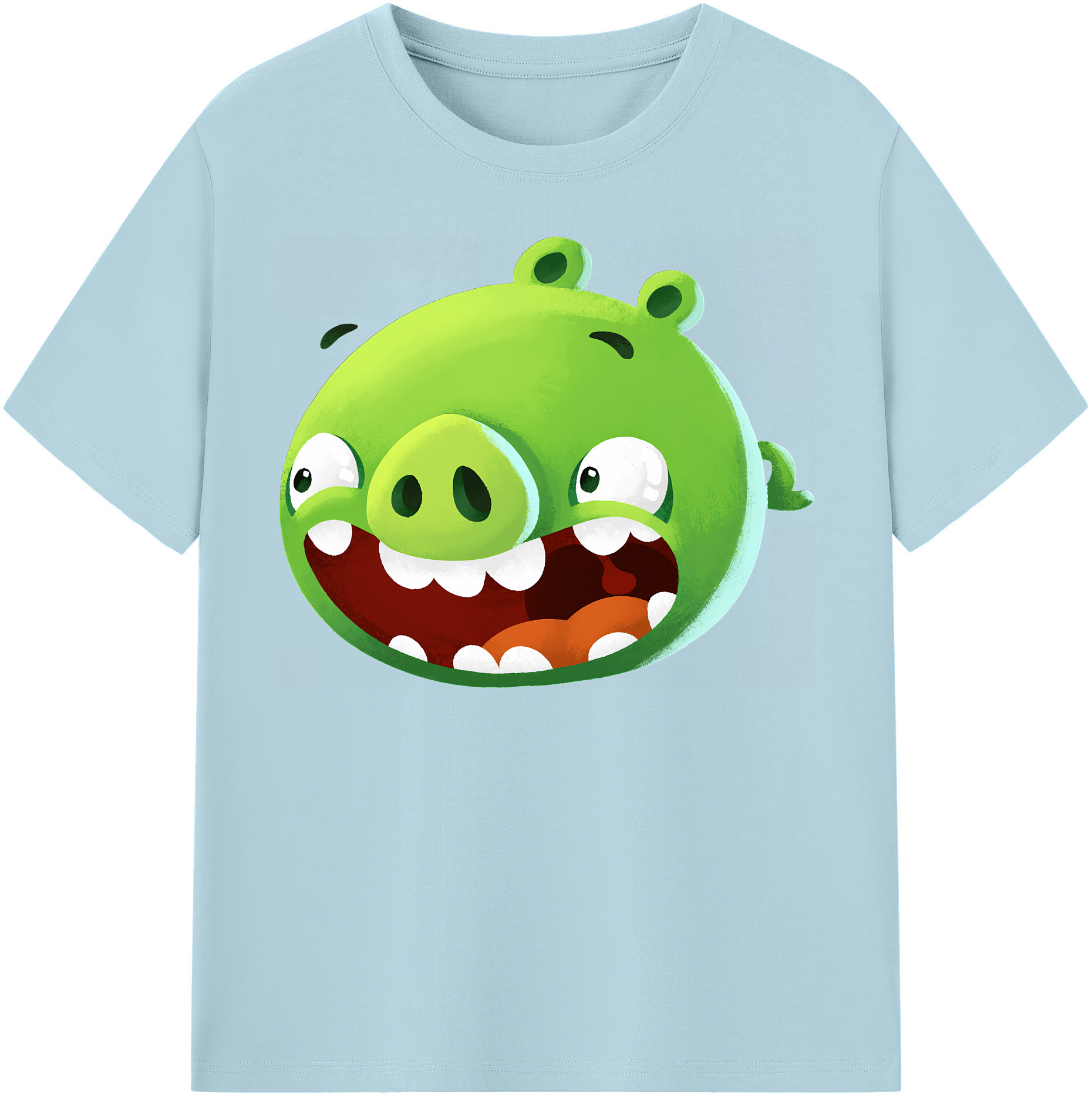 （画像用） Angry Birds アングリーバード 綿100％半袖Tシャツ（フロントプリント）